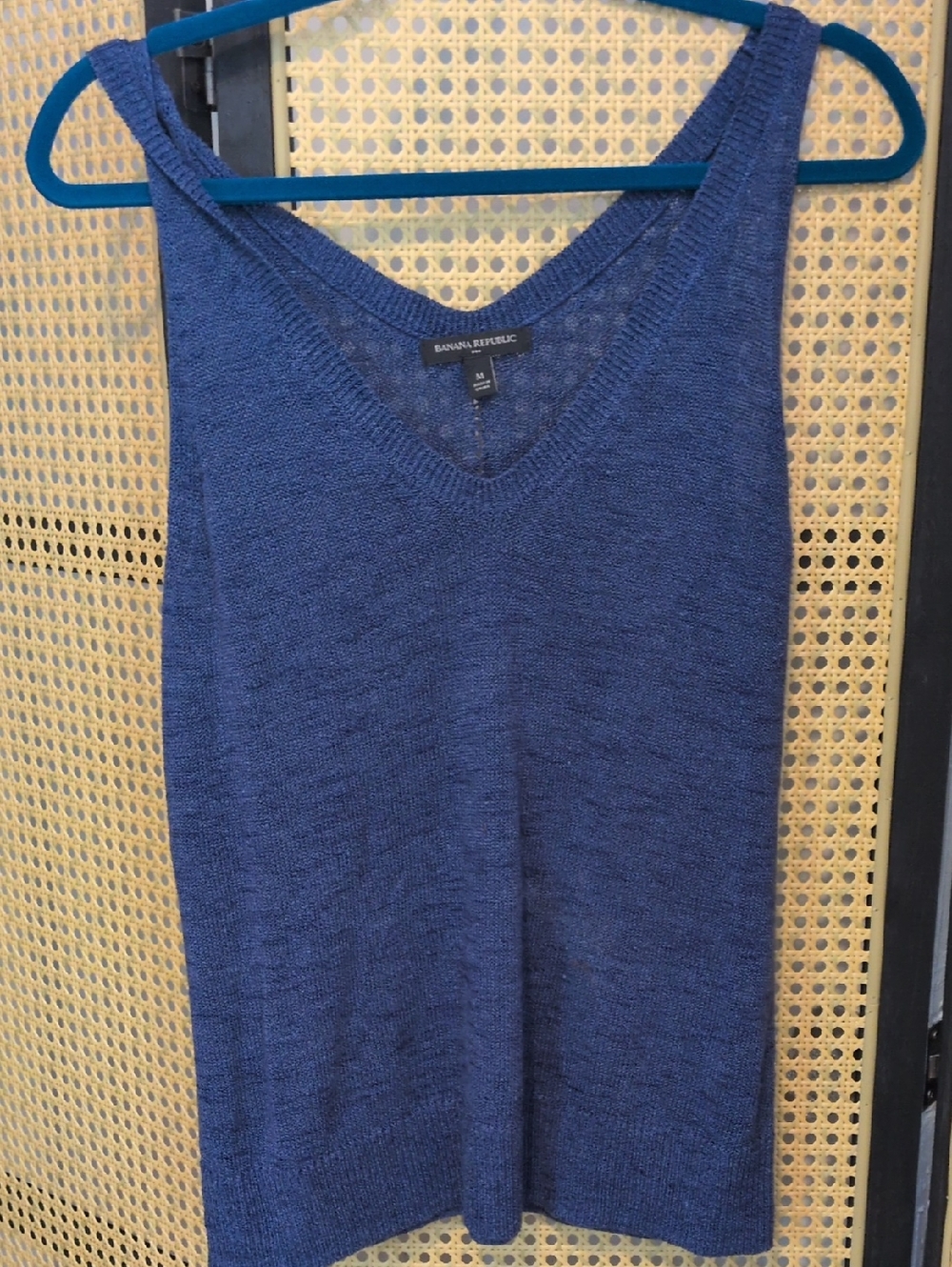 Banana Republic Women’s V-Neck Knit Tank Top - Navy Blue